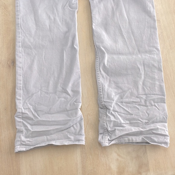 Light Gray Mens Slim Straight Stretch Jeans - Picture 8 of 10